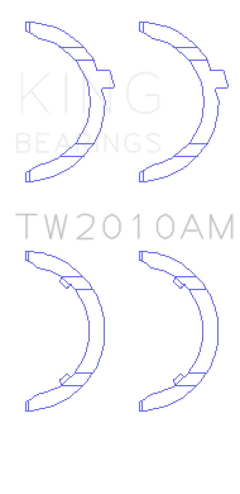 Ensemble de rondelles de butée pour King Volkswagen JR 1,6 L (td)