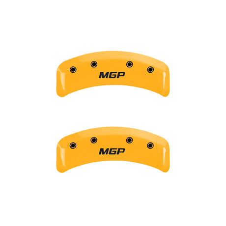 Couvre-étriers MGP 4 gravés à l'avant Mustang gravé à l'arrière Pony finition noire argent ch