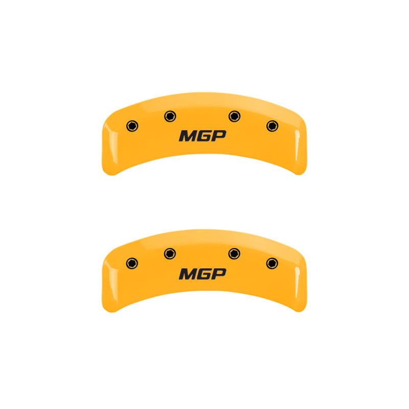 Couvre-étriers MGP 4 gravés avant et arrière MGP finition noire argent ch