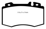 Plaquettes de frein avant Redstuff EBC 02-04 Mercedes-Benz C32 AMG (W203) 3.2 Supercharged