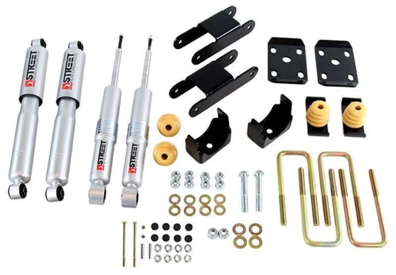 KIT D'ABAISSEMENT Belltech 18-20 Chevy Colorado/Canyon All Cab/SB -0-3in F / -4in R avec amortisseurs Street Perf