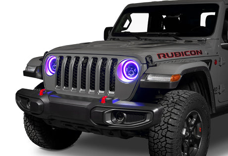 Phares à DEL haute puissance Oracle Jeep Wrangler JL/Gladiator JT 7 po (paire) - Dynamique VOIR LA GARANTIE