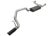 Échappements arrière aFe MACHForce XP 3 pouces 304 SS avec embouts noirs 10-17 Nissan Patrol (Y62) V8-5.6L