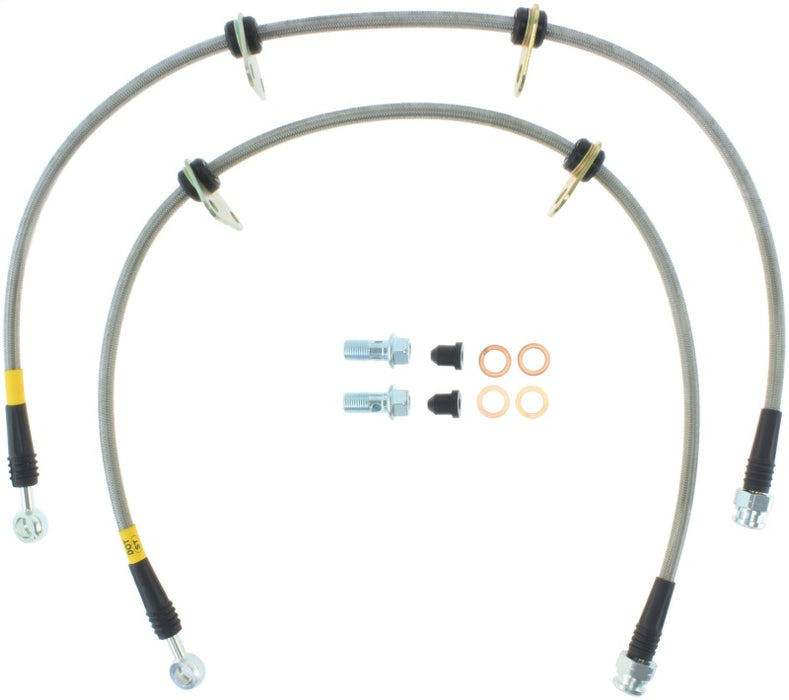 Conduites de frein avant en acier inoxydable StopTech 90-01 Integra