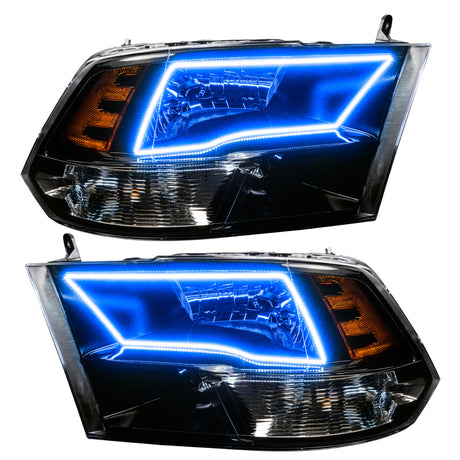 Phares Oracle Lighting 09-18 RAM 1500 Sport Halo - Boîtier noir avec contrôleur BC1 VOIR LA GARANTIE