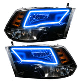 Oracle 09-17 RAM 1500 TRX Quad Pre-Assembled Headlights Blk Housing - w/ 2.0 Cntrl