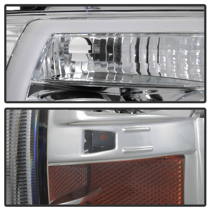 Phares de projecteur à barre lumineuse Spyder 04-08 Ford F-150 - Chrome (PRO-YD-FF15004V2-LB-C)