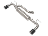aFe 19-22 Mazda 3 L4 2.5L Takeda 3 pouces à 2-1/2 pouces 304 SS échappement arrière avec embout en fibre de carbone