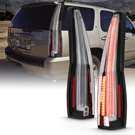 Feux arrière à LED ANZO 2007-2014 Chevrolet TahOE Rouge/Clair