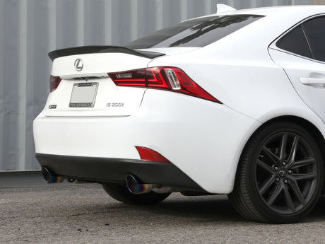 aFe POWER Takeda 16-17 Lexus IS200t L4-2.0L (t) 2.5in-3in 304 SS CB Échappement avec embout bleu
