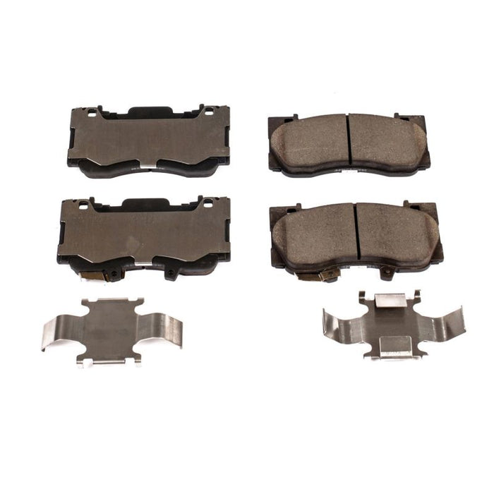 Power Stop 15-19 Ford Mustang Front Z17 Evolution Ceramic Brake Pads w/Hardware