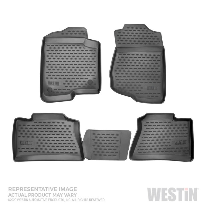 Revêtements de sol Westin 18-20 Chevy/GMC/Buick Traverse/Acadia/Enclave Profile, avant et 2e rangée - Noir