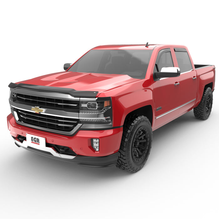 Pare-soleils de fenêtre intégrés EGR 14+ pour Chevrolet Silverado/GMC Sierra Double Cab - Ensemble de 4 (571671)