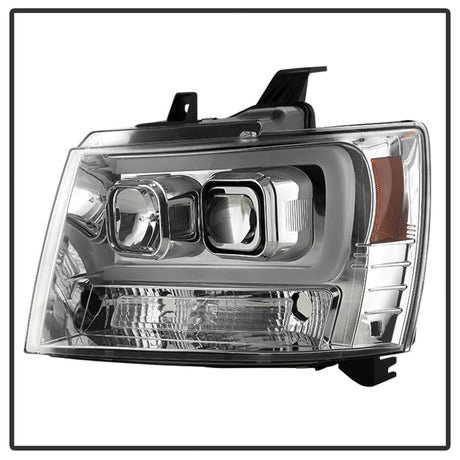 Phares de projecteur V2 pour Chevy Suburban/1500/2500/Tahoe Spyder 07-14 Chrome PRO-YD-CSUB07V2-DRL-C
