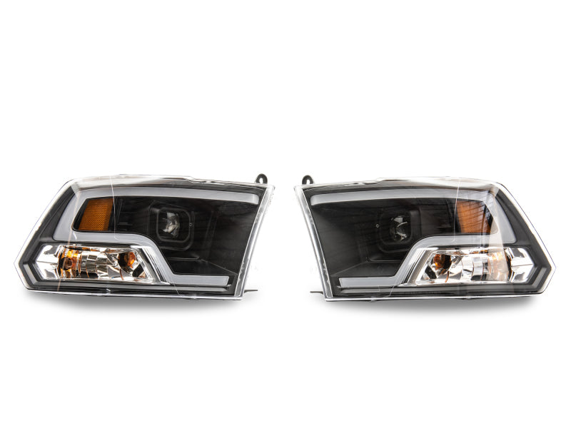 Raxiom 09-18 RAM 1500 LED Halo Projector Headlights- Black Housing (Clear Lens)