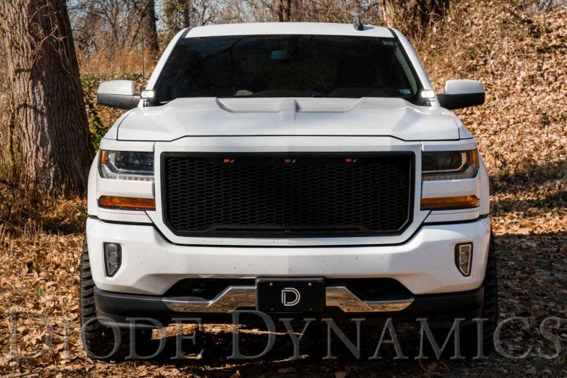 Kit de feux de fossé à LED Diode Dynamics 14-19 Silverado/Sierra SS3 - Combo jaune sport