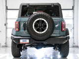 AWE Tuning 2021+ Ford Bronco 0FG Échappement arrière simple avec embout noir diamant et protection de bas de caisse