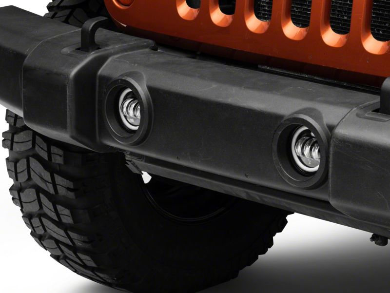 Feux antibrouillard à LED Halo de la série Axial de Raxiom 07-23 pour Jeep Wrangler JK et JL - Ambre