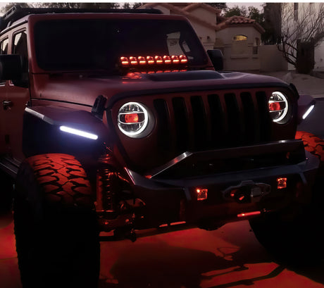 Kit d'éclairage de projecteur Oracle Jeep Wrangler JL/Gladiator JT - sans contrôleur VOIR LA GARANTIE