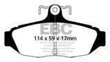Plaquettes de frein arrière EBC 87-93 Ford Mustang 5.0 Yellowstuff