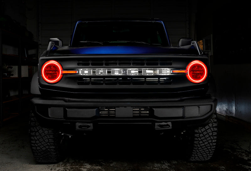 Oracle 21-22 Ford Bronco Headlight Halo Kit w/DRL Bar - Base Headlights -w/2.0 Cntrl