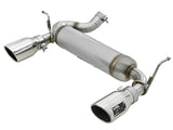 Échappement arrière aFe Rebel Series 2,5 pouces 409 SS avec embouts polis 07+ Jeep Wrangler (JK) V6 3,6 L/3,8 L