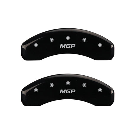 Couvre-étriers MGP 4 gravés avant et arrière MGP finition noire Silver Char 2016 Chevrolet SS