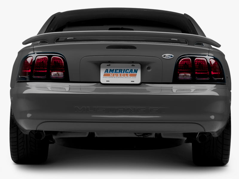 Raxiom 96-98 Ford Mustang Tail Lights- Black Housing (Smoked Lens)