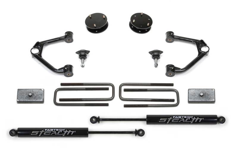 Système économique Fabtech 19-21 GM C/K1500 P/U 3 pouces avec Stealth