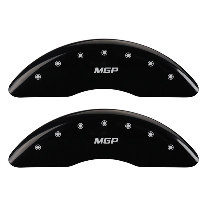 MGP 2 Caliper Covers Engraved Front MGP Black Finish Silver Characters 2007 GMC Canyon