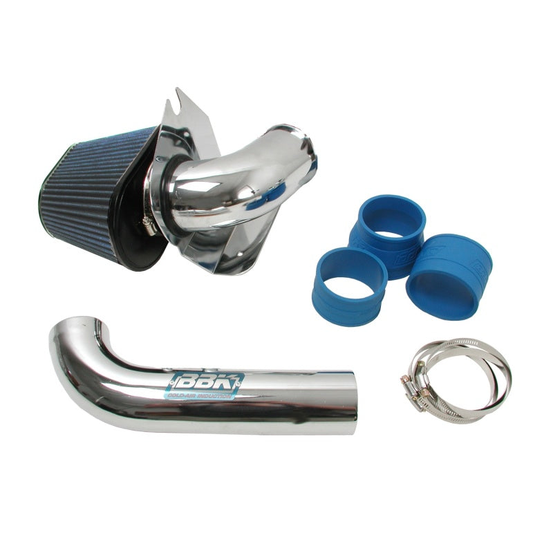 Kit d'admission d'air froid BBK 86-93 Mustang 5.0 - Style Fenderwell - Finition chromée
