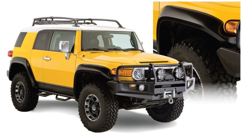 Bushwacker 07-14 Toyota FJ Cruiser Extend-A-Fender Style Flares 4 pièces - Noir