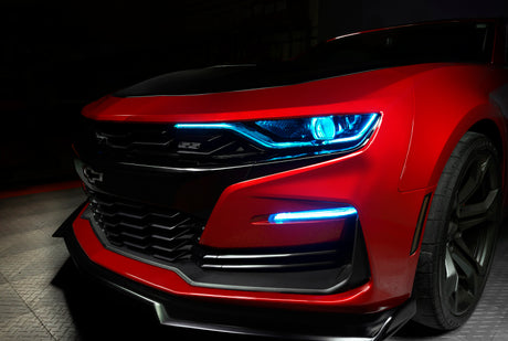 Oracle 19-21 Chevy Camaro SS/RS RGBW+A Headlight DRL Upgrade Kit - ColorSHIFT