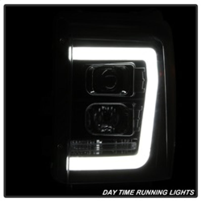 Phares de projecteur Spyder Ford F-250/F-350/F450 Super Duty 11-16 V2 - Noir (PRO-YD-FS11V2-LB-BK)