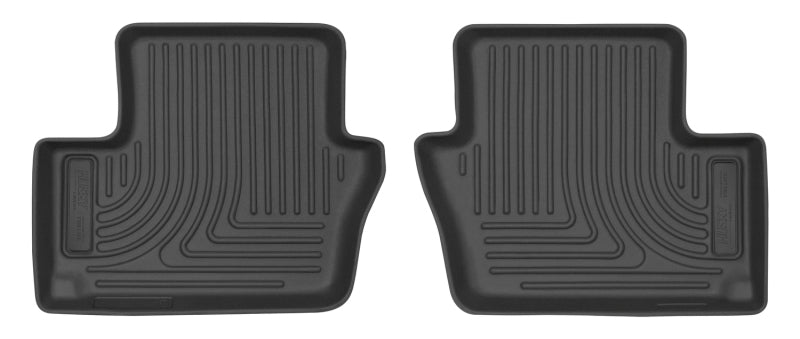 Revêtements de sol de siège arrière Husky Liners 07-12 Dodge Caliber / 07-14 Jeep Compass WeatherBeater Black