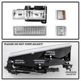 xTune 92-94 Blazer Full Size Corner/LED Bumper Headlights Chrome HD-JH-CCK88-LED-AM-C-SET