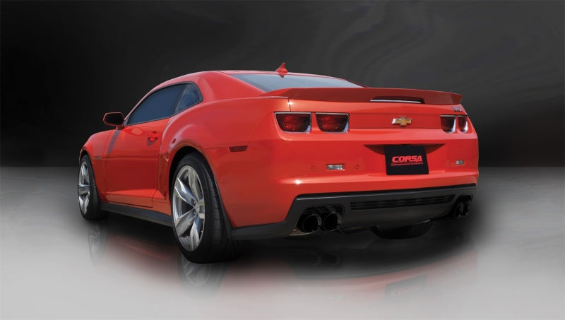 Corsa 12-13 Chevrolet Camaro Coupe ZL1 6.2L V8 Black Sport Cat-Back + XO Exhaust