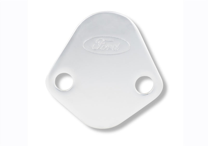 Plaque de blocage de pompe à essence avec logo Ford Racing Ford - Chrome