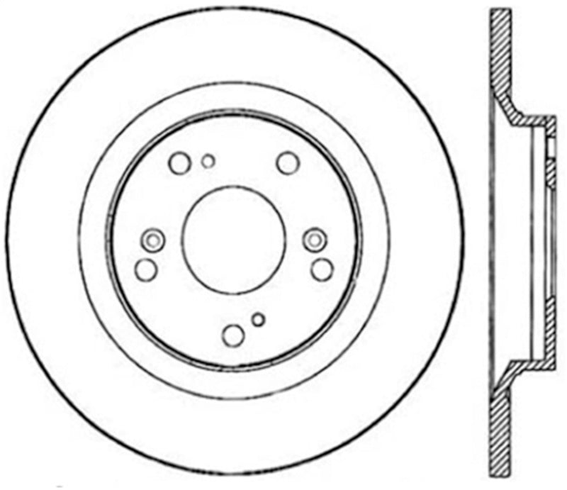 StopTech Power Slot 00-09 Honda S2000 CRYO Rear Right Slotted Rotor