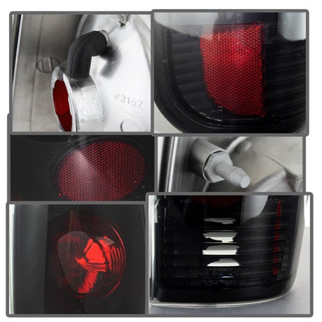 Feux arrière Spyder Ford F150 Styleside 97-03/F250/350/450/550 style européen noir fumé ALT-YD-FF15097-BSM