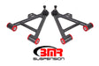 BMR 79-93 Mustang Lower Non-Adj. A-Arms (Coilover Only) w/ Tall Ball Joint (Poly) - Black Hammertone BMR Suspension
