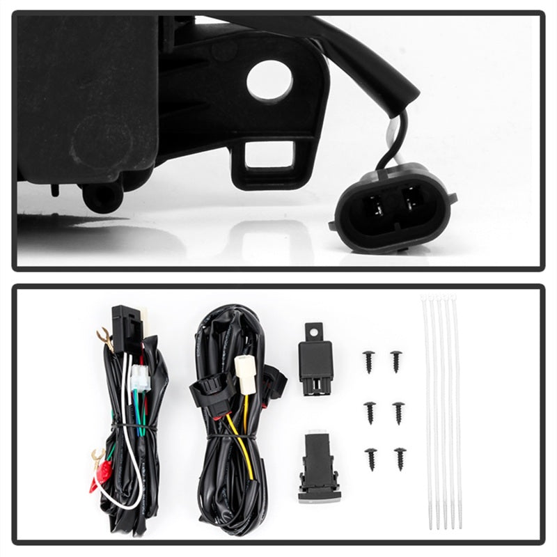 Feux antibrouillard à LED OEM Spyder Lexus IS F-Sport uniquement 14-16 avec interrupteur - Transparent FL-LIS250-FS-C