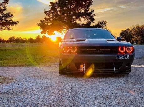 Oracle 15-21 Dodge Challenger RGB+W Headlight DRL Kit - ColorSHIFT w/ Simple Cntrl
