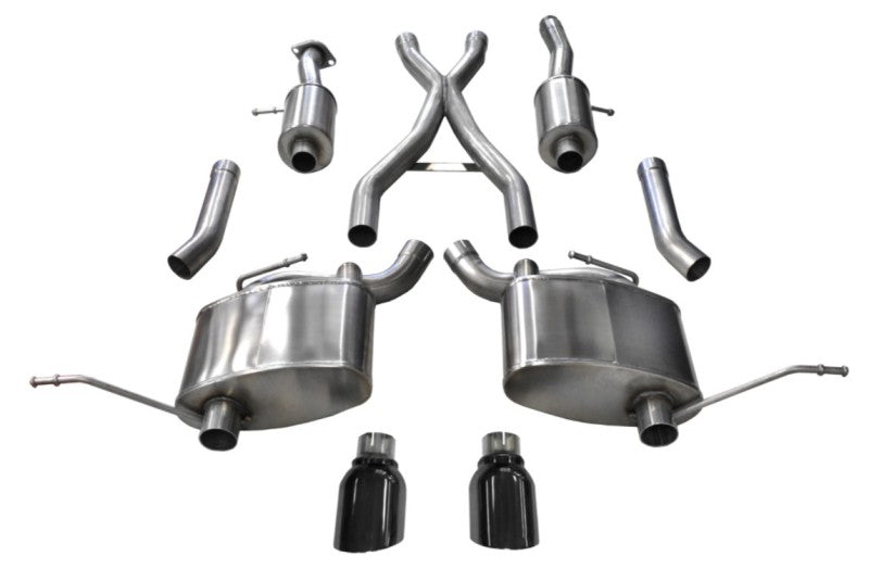 Corsa 11-21 Jeep Grand Cherokee 3.6L 2.5in Dual Rear Exit Sport Exhaust w/ 4.5in Black Tips