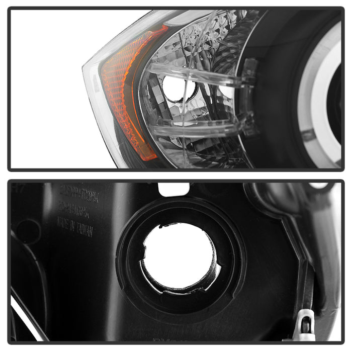 Spyder BMW E90 Série 3 06-08 Projecteur LED Halo Ambre Reflctr Rplc Ampoule Noir PRO-YD-BMWE9005-AM-BK