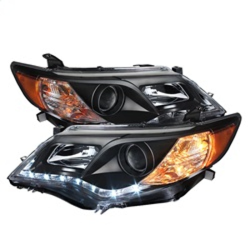 Phares de projecteur Spyder Toyota Camry 12-14 DRL Blk High 9005 (non inclus PRO-YD-TCAM12-DRL-BK