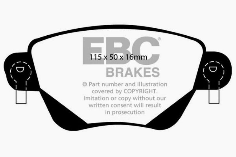 EBC 01-04 Jaguar X-Type 2.5 Yellowstuff Rear Brake Pads