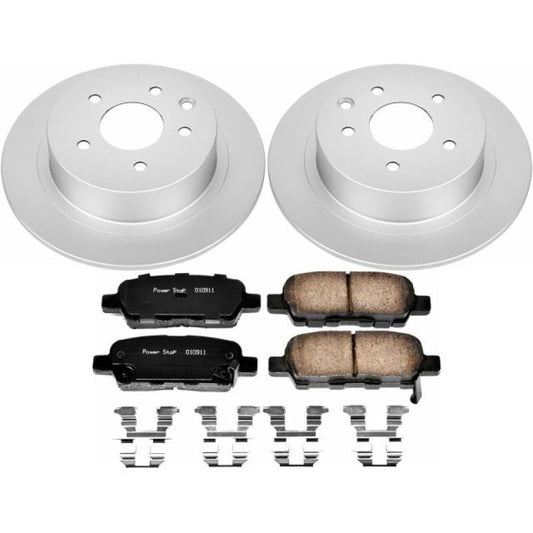 Power Stop 07-10 Nissan Altima Rear Z17 Evolution Geomet Coated Brake Kit