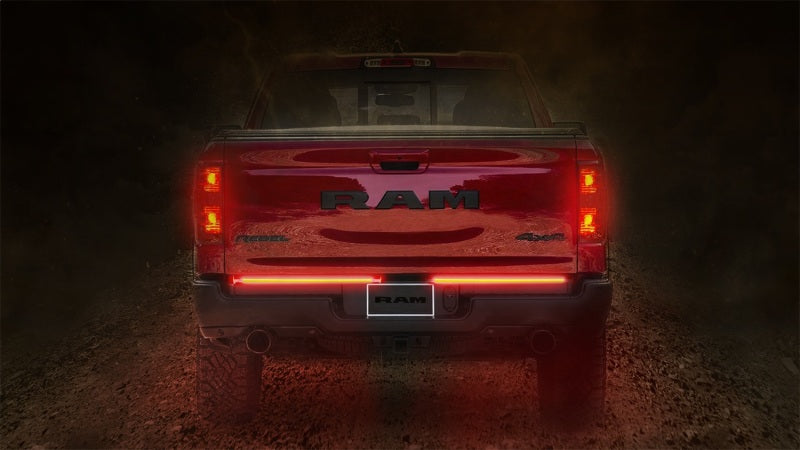 Kit de montage direct de lame de lumière rouge Putco 15-22 Chevy Colorado/20-22 Jeep Gladiator 48 pouces Rouge/Blanc