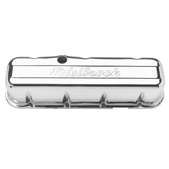 Cache-culbuteurs Edelbrock Signature Series Chevrolet 1965 et plus tard 396-502 V8 Chrome